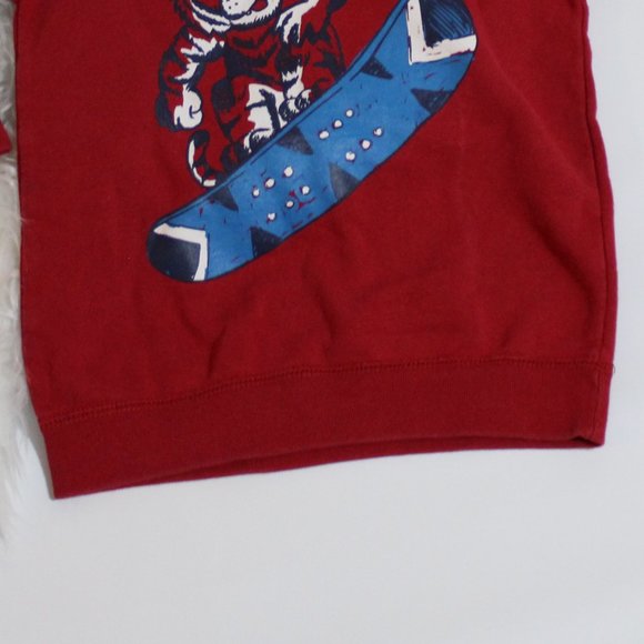 Children's Place Red Long Sleeve Hoodie Sweater - Picture 4 of 5